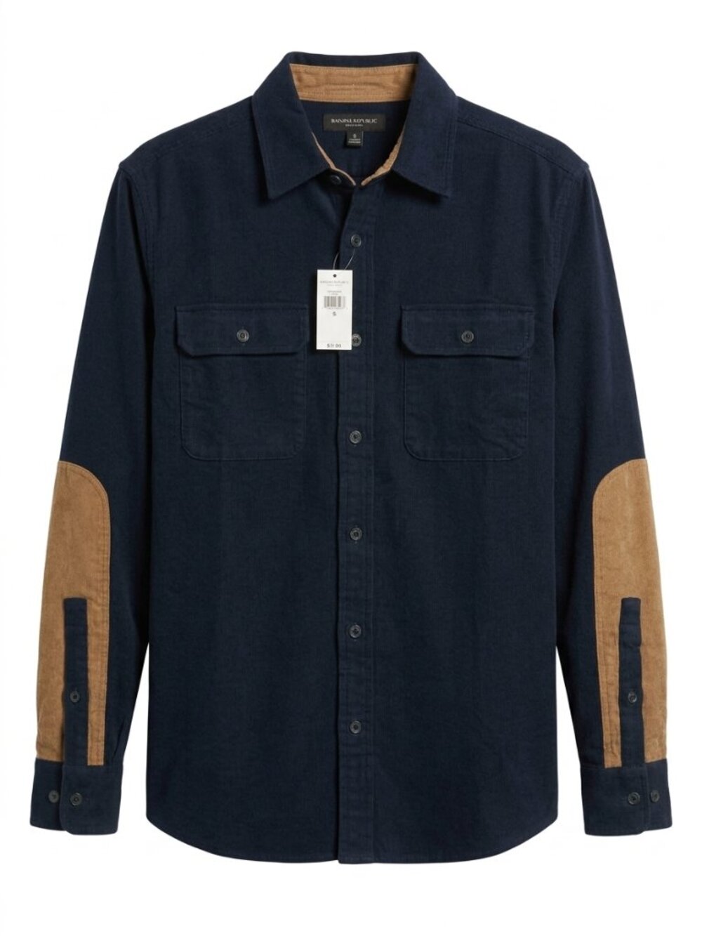 Banana Republic Navy Corduroy Utility Button-Up Shirt NWT | MEDIUM